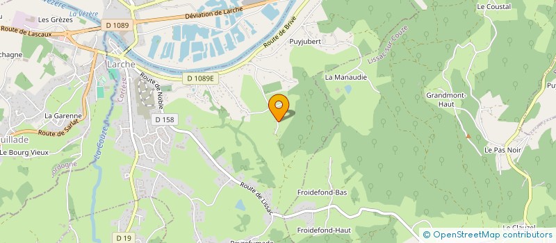 localisation de l'entreprise ETABLISSEMENT SANCONNIE  LARCHE