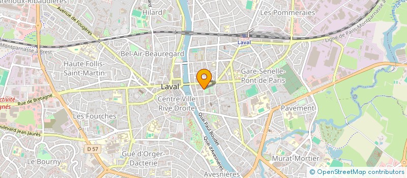 localisation de l'entreprise ETABLISSEMENT SECONDAIRE PRIVE MOLIERE à LAVAL