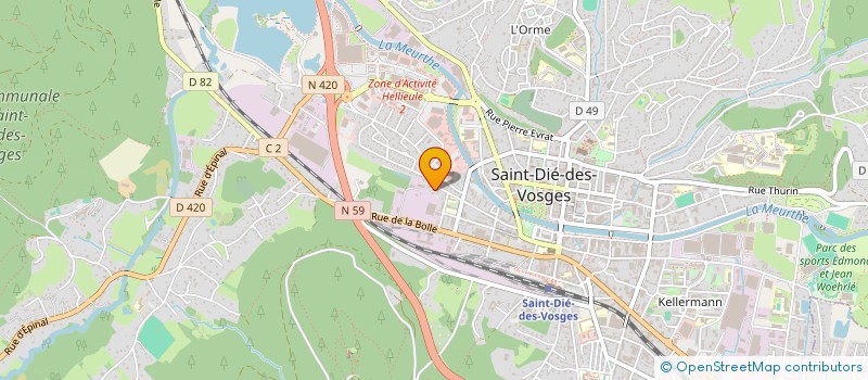 localisation de l'entreprise ETABLISSEMENT SIEWE  SAINT-DIE-DES-VOSGES