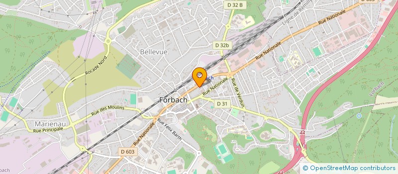 localisation de l'entreprise ETABLISSEMENT SPANNAGEL à FORBACH