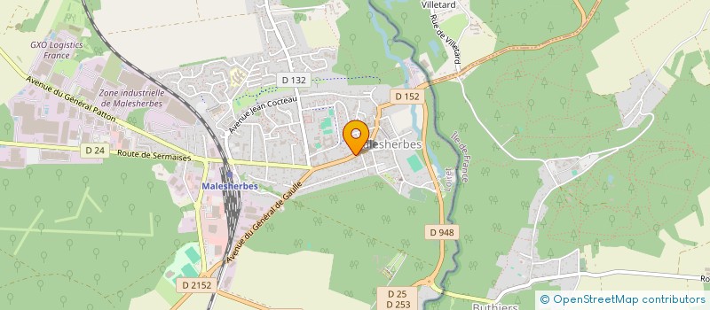 localisation de l'entreprise ETABLISSEMENT SUIR à LE MALESHERBOIS