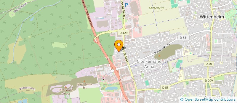 localisation de l'entreprise ETABLISSEMENT SYLVAIN MEYER  WEGSCHEID