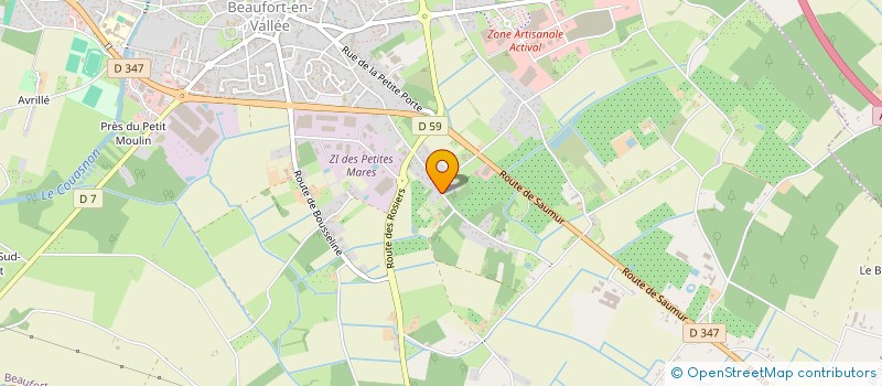 localisation de l'entreprise ETABLISSEMENT TAUGOURDEAU à BEAUFORT-EN-ANJOU