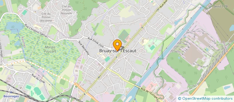 localisation de l'entreprise ETABLISSEMENT TESTU à BRUAY-SUR-L'ESCAUT