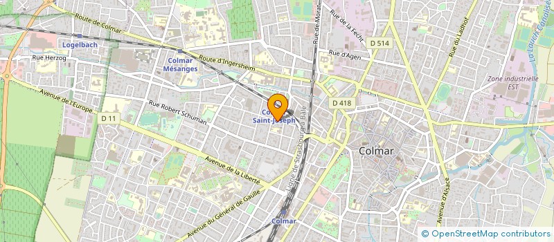 localisation de l'entreprise ETABLISSEMENT THALLINGER ALFRED à COLMAR