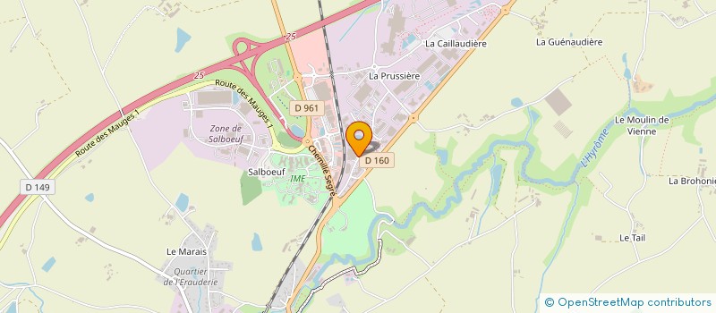 localisation de l'entreprise ETABLISSEMENT THOMAS à CHEMILLE-EN-ANJOU