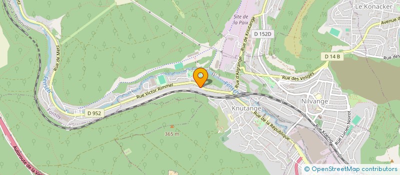 localisation de l'entreprise ETABLISSEMENT TIOZZO  KNUTANGE