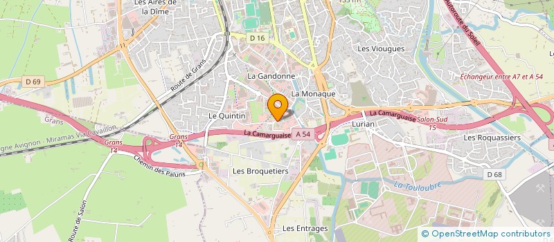 localisation de l'entreprise ETABLISSEMENT TOUDERT à SALON-DE-PROVENCE