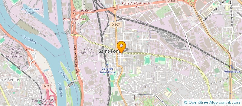 localisation de l'entreprise ETABLISSEMENT TOUSSAINT à SAINT-FONS