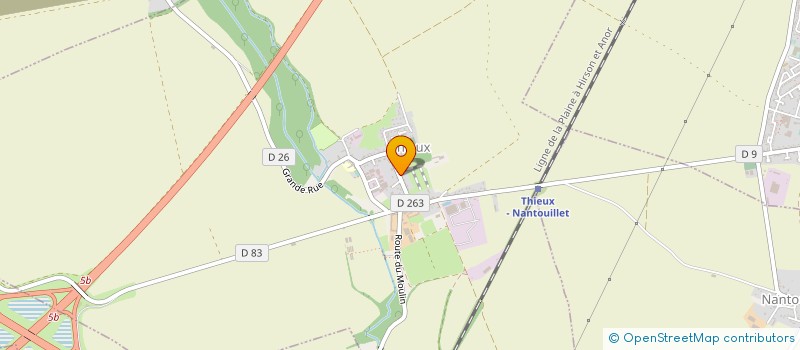 localisation de l'entreprise ETABLISSEMENT VERNET  THIEUX