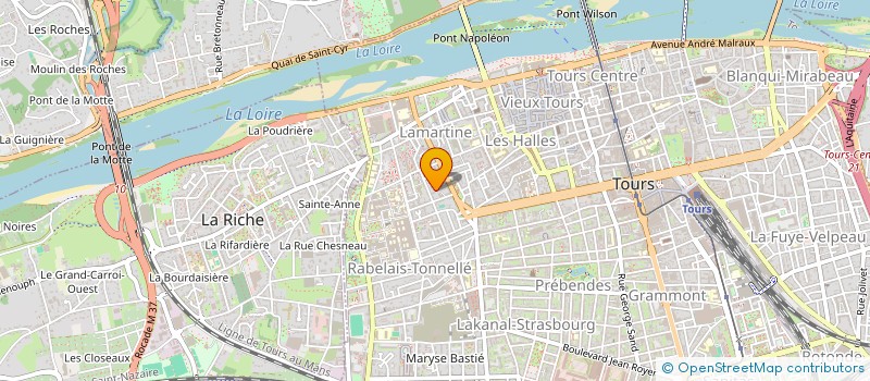 localisation de l'entreprise ETABLISSEMENT Y.P.K. à TOURS