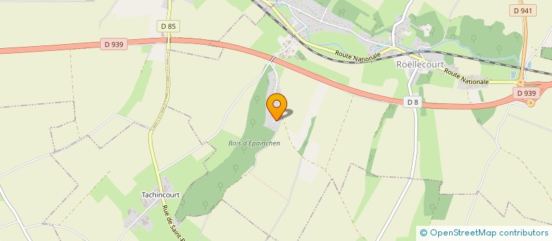 localisation de l'entreprise ETABLISSEMENT YANNICK POTAIRE  ROELLECOURT