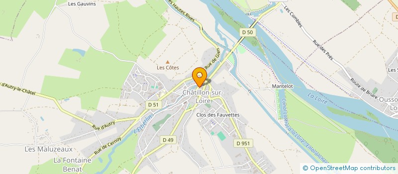 localisation de l'entreprise ETABLISSEMENTS 3 P à CHATILLON-SUR-LOIRE