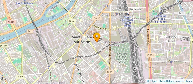 localisation de l'entreprise ETABLISSEMENTS A. BAILLOT ET FILS à SAINT-OUEN-SUR-SEINE