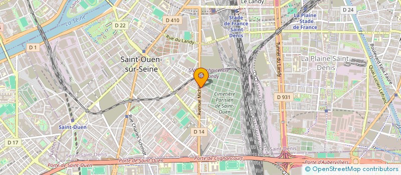 localisation de l'entreprise ETABLISSEMENTS A. BOCQUET à SAINT-OUEN-SUR-SEINE