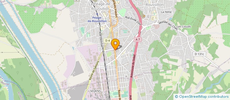 localisation de l'entreprise ETABLISSEMENTS A. BOURGET ET COMPAGNIE  SALAISE-SUR-SANNE