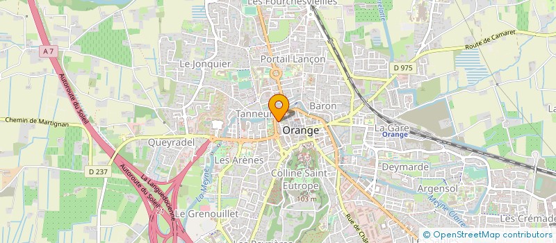 localisation de l'entreprise ETABLISSEMENTS A. BOUSCARLE ET COMPAGNIE à ORANGE