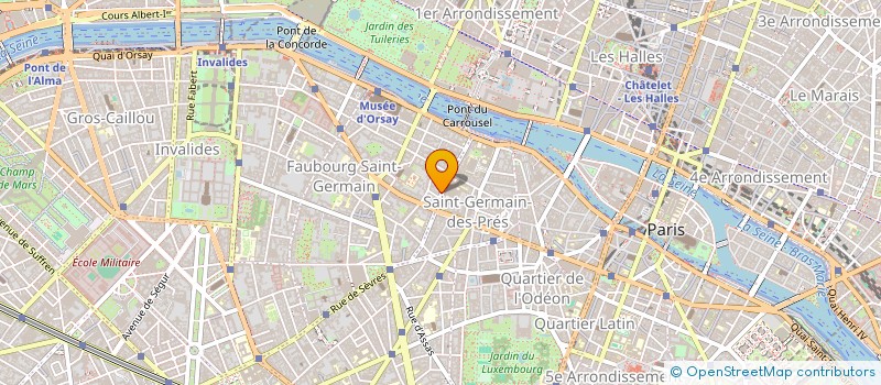 localisation de l'entreprise ETABLISSEMENTS A. CHOMARAT ET COMPAGNIE  PARIS