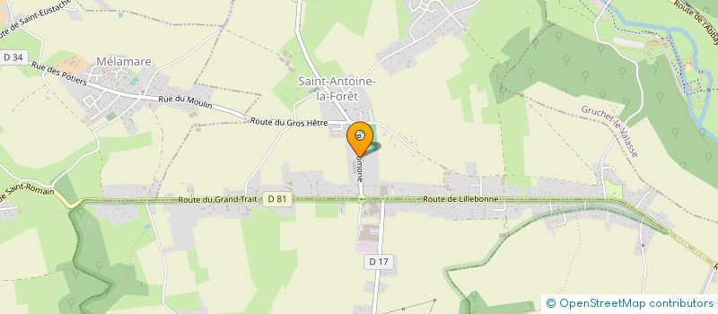 localisation de l'entreprise ETABLISSEMENTS A. DEHONDT à SAINT-ANTOINE-LA-FORET