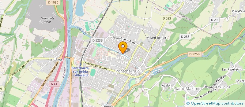 localisation de l'entreprise ETABLISSEMENTS A. DUIN  PONTCHARRA
