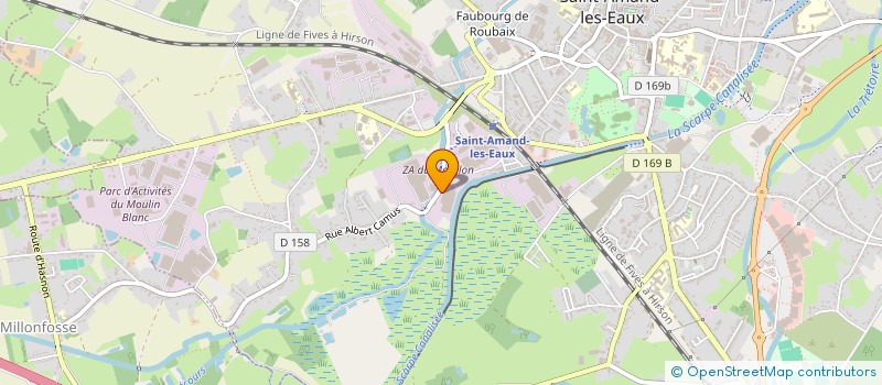 localisation de l'entreprise ETABLISSEMENTS A. HUON ET CIE  NIVELLE