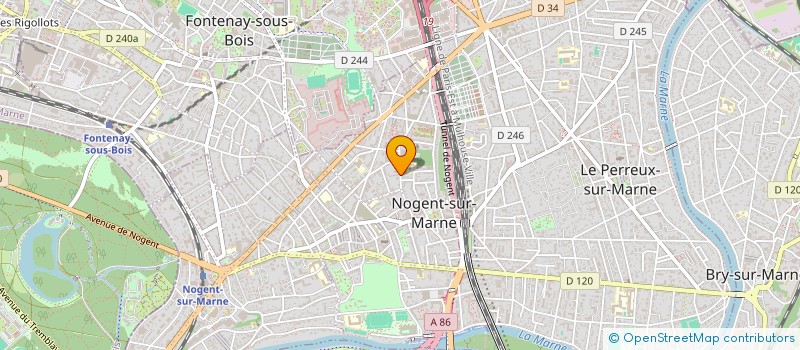 localisation de l'entreprise ETABLISSEMENTS A LANGEVIN  NOGENT-SUR-MARNE