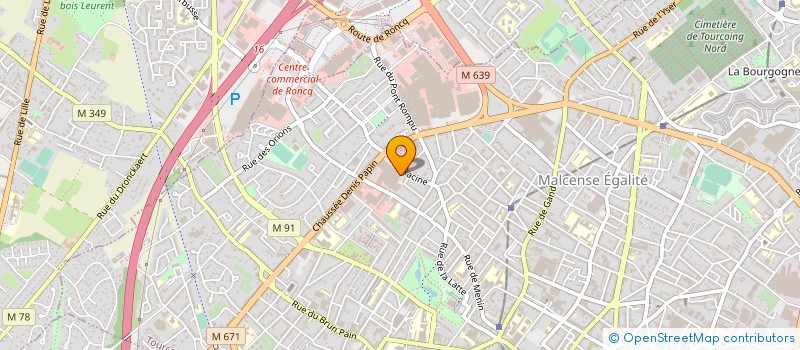 localisation de l'entreprise ETABLISSEMENTS A. LEJOUR ET FILS  TOURCOING