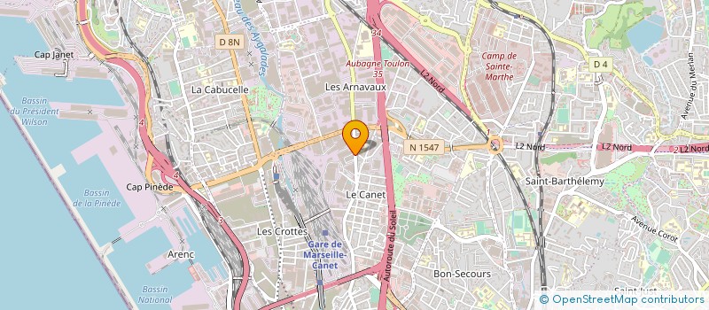 localisation de l'entreprise ETABLISSEMENTS A. PAPAZIAN ET FILS à MARSEILLE