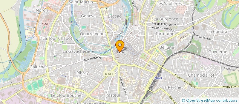localisation de l'entreprise ETABLISSEMENTS A. PERAULT  NIORT