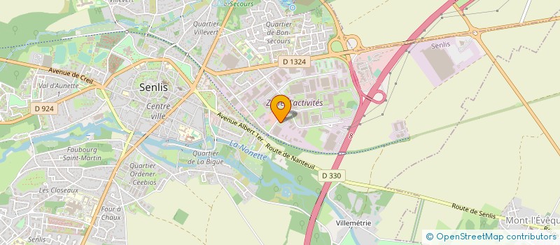 localisation de l'entreprise ETABLISSEMENTS A. PRAT ET COMPAGNIE à SENLIS