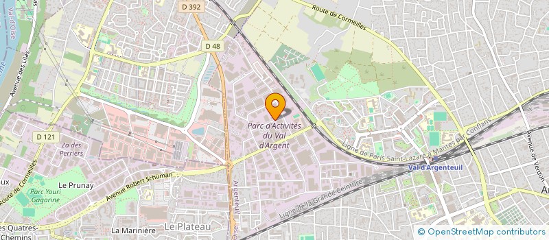 localisation de l'entreprise ETABLISSEMENTS A. RICHARD à ARGENTEUIL