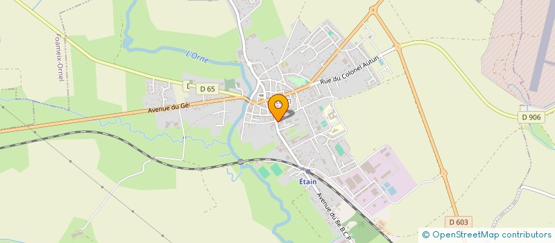 localisation de l'entreprise ETABLISSEMENTS A. SERVA à ETAIN
