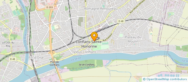 localisation de l'entreprise ETABLISSEMENTS A. SIMON à CONFLANS-SAINTE-HONORINE