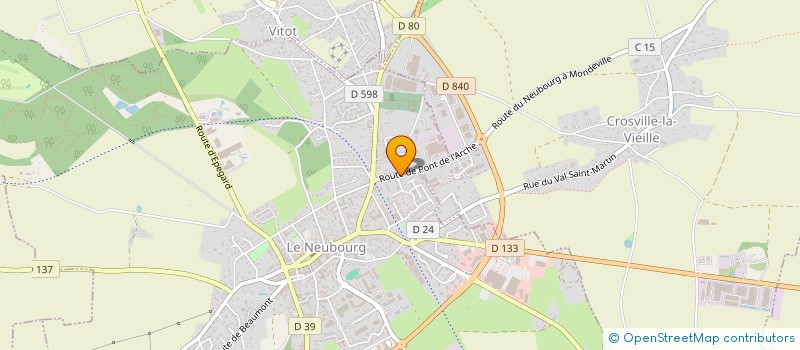 localisation de l'entreprise ETABLISSEMENTS ADAM ET COMPAGNIE  LE NEUBOURG