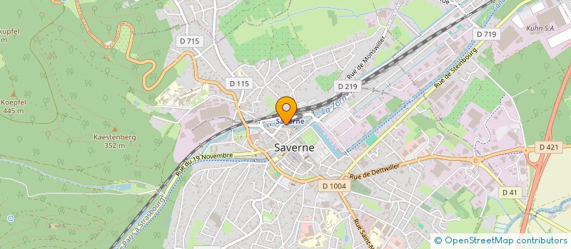 localisation de l'entreprise ETABLISSEMENTS ADOLFF  SAVERNE