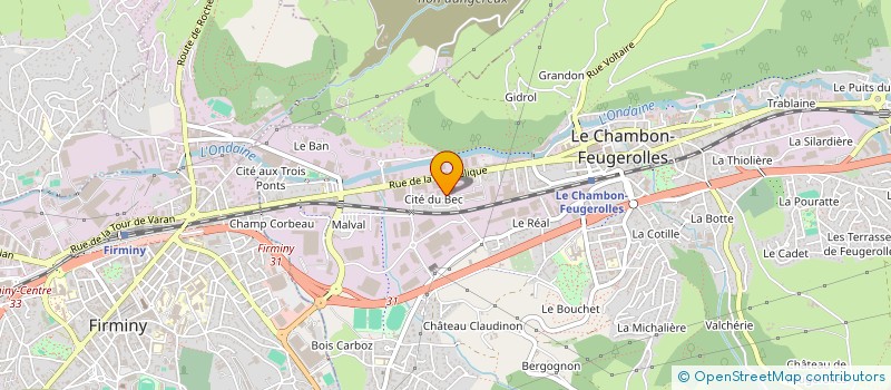 localisation de l'entreprise ETABLISSEMENTS AGOSTINELLI à LE CHAMBON-FEUGEROLLES