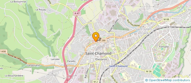 localisation de l'entreprise ETABLISSEMENTS AIME ANTONIETTI  SAINT-CHAMOND