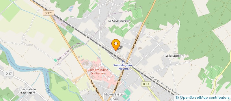 localisation de l'entreprise ETABLISSEMENTS AIME BOUCHER  NOYERS-SUR-CHER