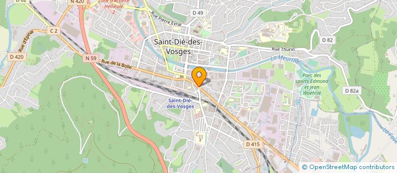 localisation de l'entreprise ETABLISSEMENTS ALAIN à SAINT-DIE-DES-VOSGES