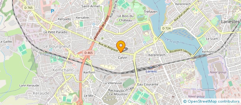 localisation de l'entreprise ETABLISSEMENTS ALAIN GALL ET CIE  LORIENT