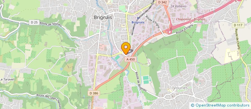 localisation de l'entreprise ETABLISSEMENTS ALAIN GRILLON à BRIGNAIS
