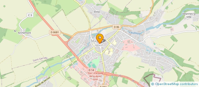 localisation de l'entreprise ETABLISSEMENTS ALBERT à MAGNY-EN-VEXIN