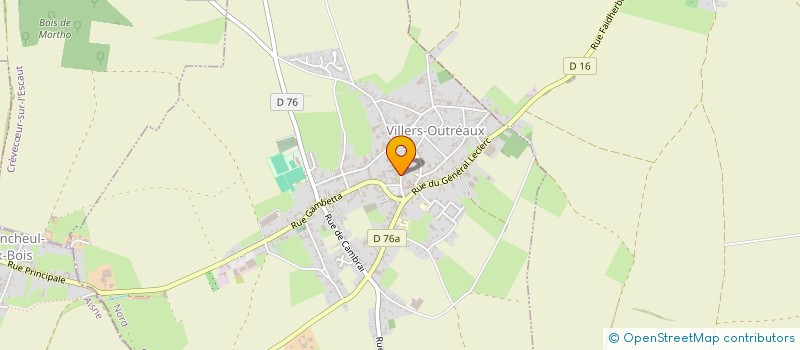 localisation de l'entreprise ETABLISSEMENTS ALBERT GUEGAIN ET FILS à VILLERS-OUTREAUX