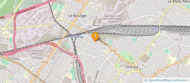 localisation de l'entreprise ETABLISSEMENTS ALBESSARD PERE ET FILS à DRANCY