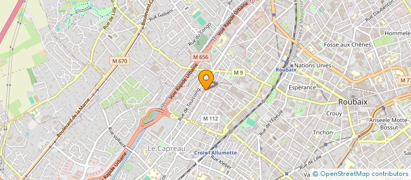 localisation de l'entreprise ETABLISSEMENTS ALBIN DEVROUETE à CROIX