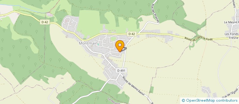 localisation de l'entreprise ETABLISSEMENTS ALEXANDRE à MESNIL-RAOUL