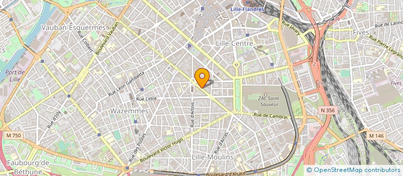 localisation de l'entreprise ETABLISSEMENTS ALEXANDRE ET FILS  LILLE