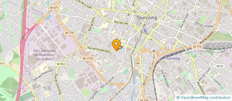 localisation de l'entreprise ETABLISSEMENTS ALFRED DUPONT à TOURCOING