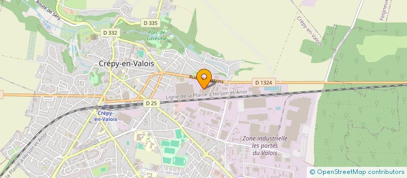 localisation de l'entreprise ETABLISSEMENTS ALU  CREPY-EN-VALOIS