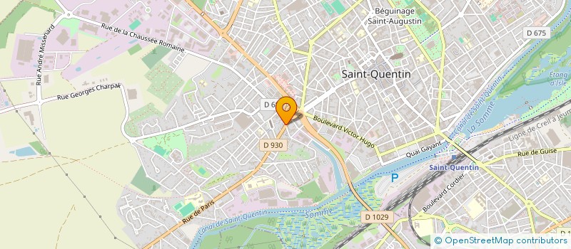 localisation de l'entreprise ETABLISSEMENTS AMARI à SAINT-QUENTIN